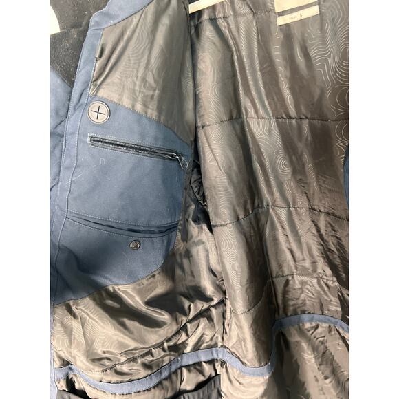 Fjallraven Yupik Parka Full Zip Outdoor Hooded Jacket Navy Blue Men's Size Large - Picture 8 of 11